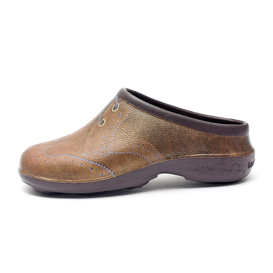 Men's British Brogue Chunky Tread Clogs