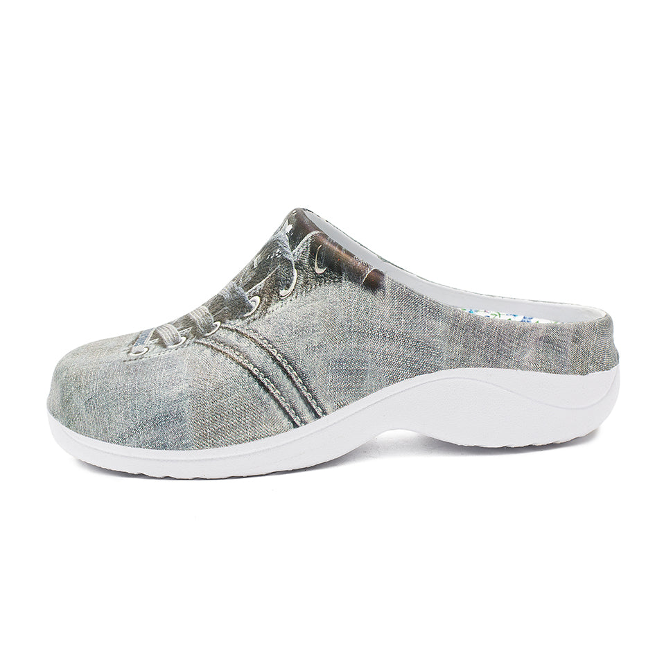 Washed Denim Canvas Garden Clogs Backdoorshoes®