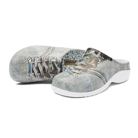 Washed denim shop canvas shoes