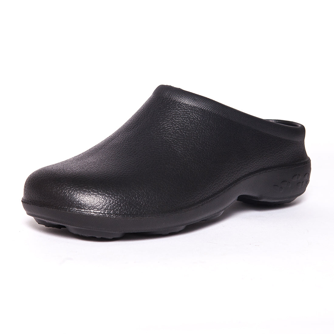 Men's Just Black Chunky Tread Clogs