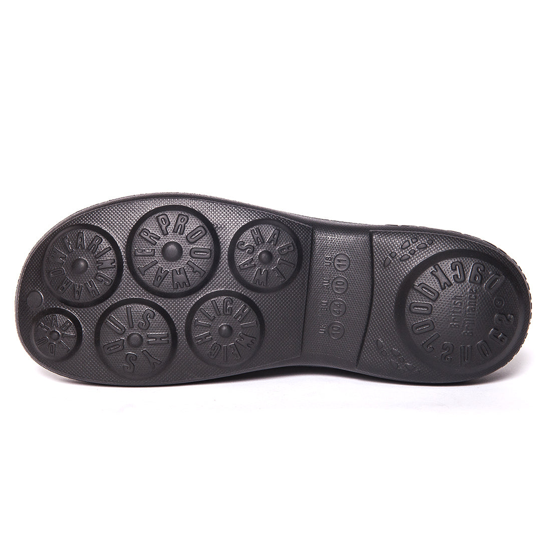 Men's Just Black Chunky Tread Clogs