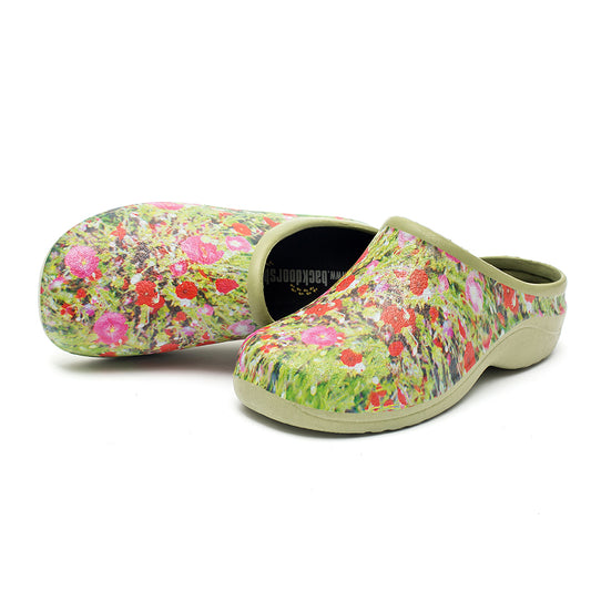 Poppy Explosion Garden Clogs Backdoorshoes®