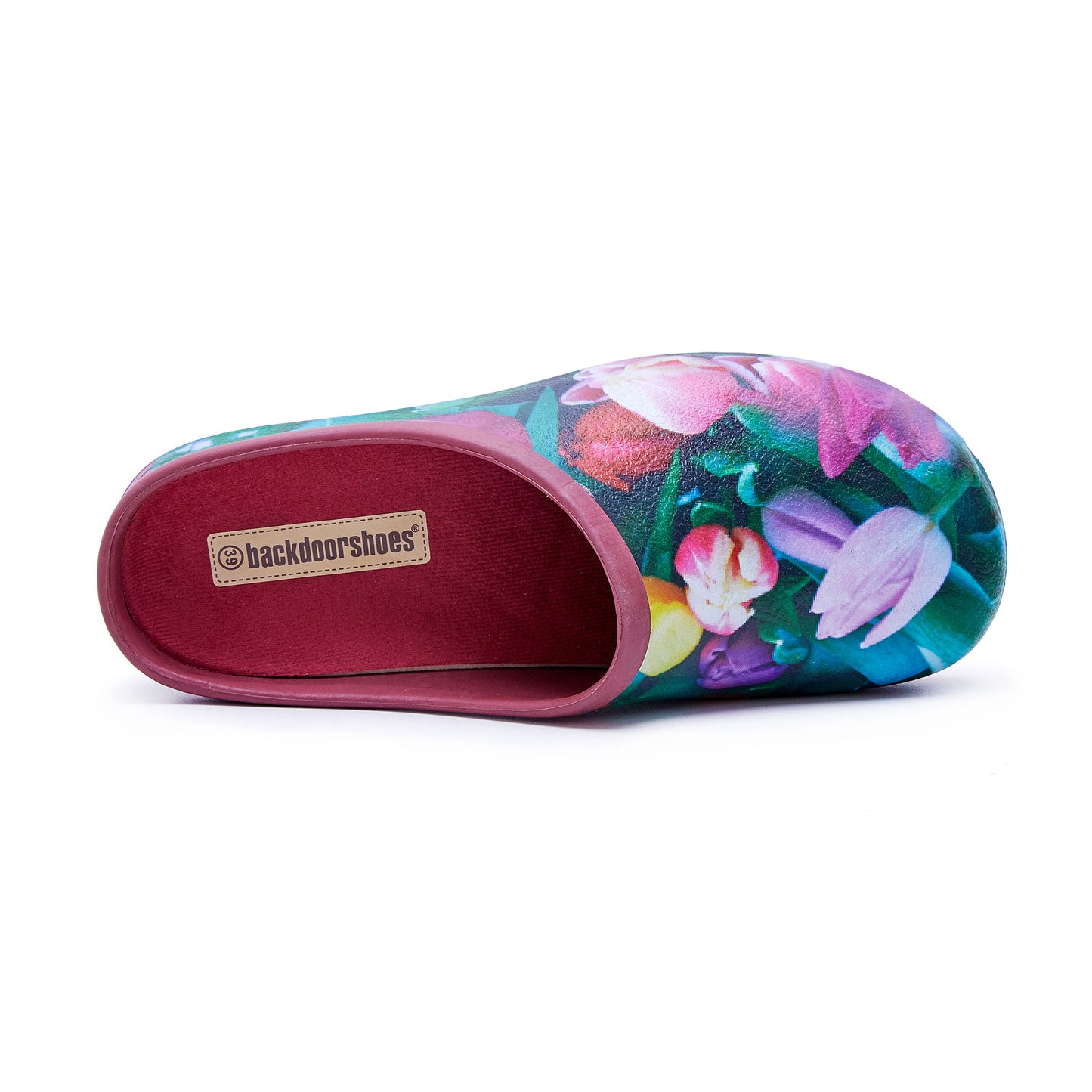 Tulip Red Sole Garden Clogs Backdoorshoes®