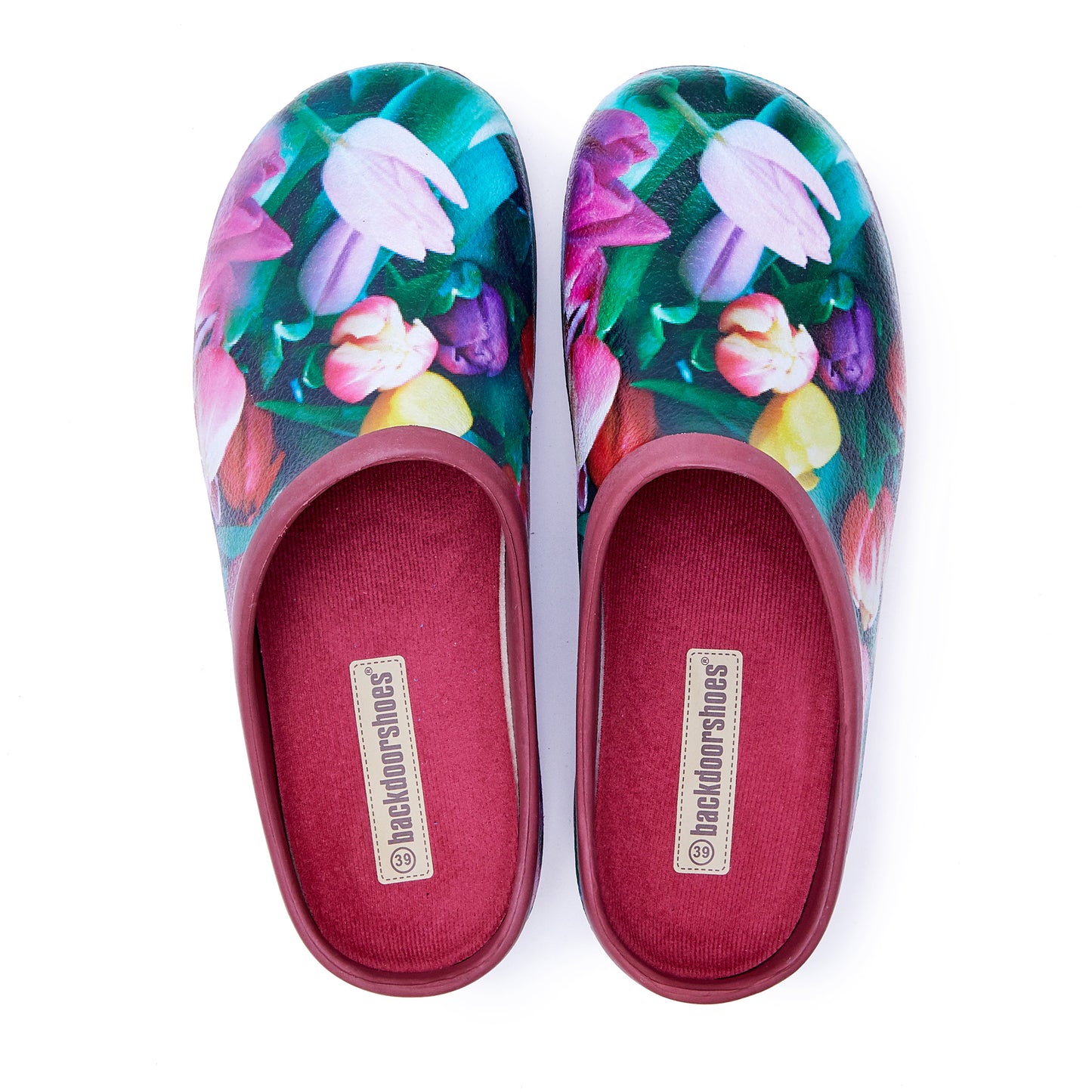 Tulip Red Sole Garden Clogs Backdoorshoes®