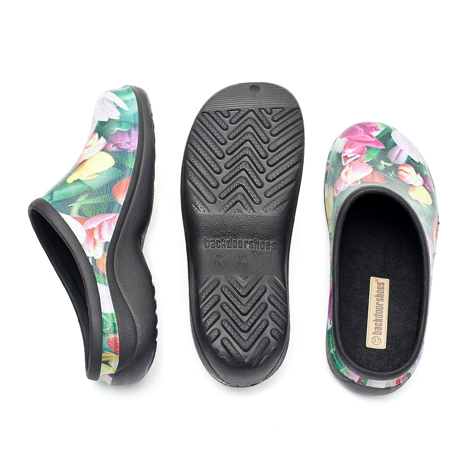 Tulip Garden Clogs Backdoorshoes®