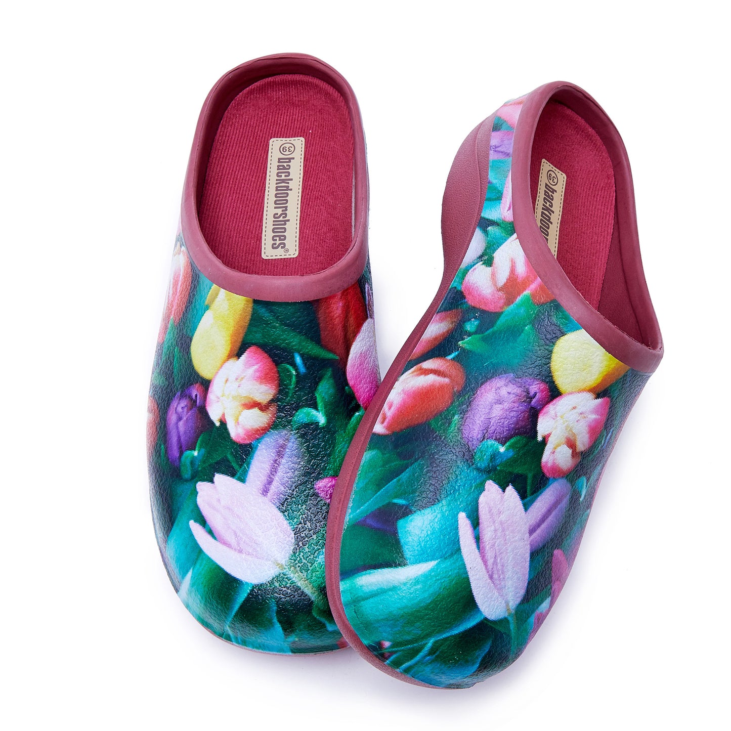 Tulip Red Sole Garden Clogs Backdoorshoes®